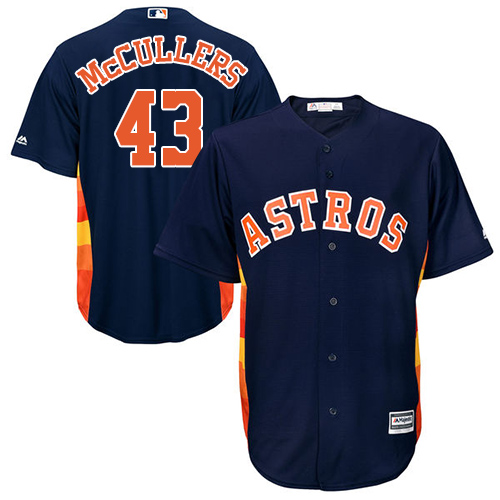 Astros #43 Lance McCullers Navy Blue Cool Base Stitched Youth MLB Jersey - Click Image to Close